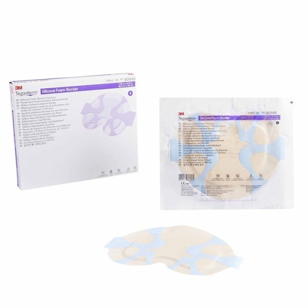 3M Tegaderm Foam Dressing 7-1/4x8-3/4 In. With Border Film Backing Silicone Adhesive Large Sacral Sterile, 5PK 90648 - main